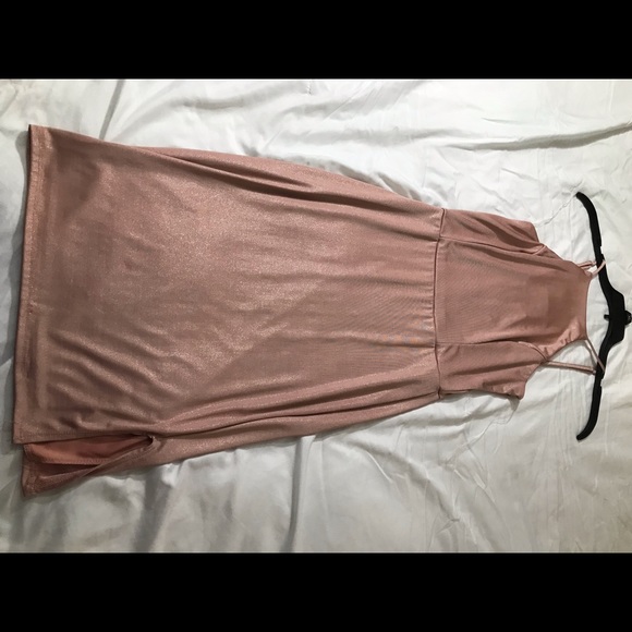 Pink Mini Dress w/ Shimmer - Picture 1 of 4